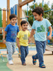 Nautinati Boys' 100% Cotton Pack of 3 Gaming Print Crew Neck T-shirts