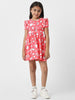 Nautinati Girls’ Red Jersey Cotton Bunny Print Dress