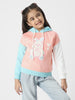 Girls Playful Graphic Print Hooded Sweatshirt