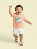 Nautinati Boys' Cotton Disney Mickey Mouse T-shirt with Snap Buttons