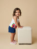 Nautinati Baby Girls Cotton Summer Fruit Printed Regular Fit Square Neck Camisole Top and Shorts Clothing Set