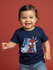 Nautinati Boys' Cotton Marvel Spiderman Printed T-shirt