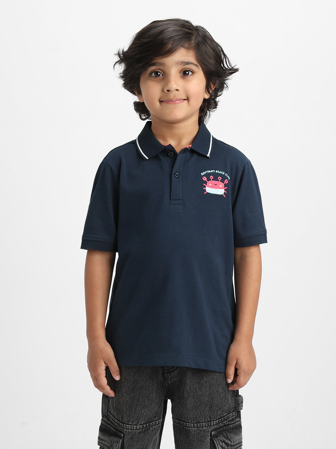 Nautinati Boys Cotton Polo T-shirt | Age 2 - 10 Years