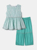 Nautinati Girls Ethnic Top & Bottom Set | Pack of 1 | 5-6Y