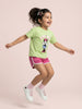 Nautinati Girls Minnie Mouse Printed Regular Fit Round Neck T-shirt and Shorts Co-ord Set