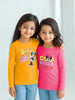 Nautinati Pack of 2 Pink and Orange Minnie Mouse Print T-shirts for Girls