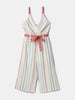 Nautinati Multicolour Strpied Jumpsuit for Girls