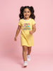 Nautinati Girls' 100% Cotton Typography & Whale, Octopus, Mermaid & Starfish Graphic Print T-shirt Dress