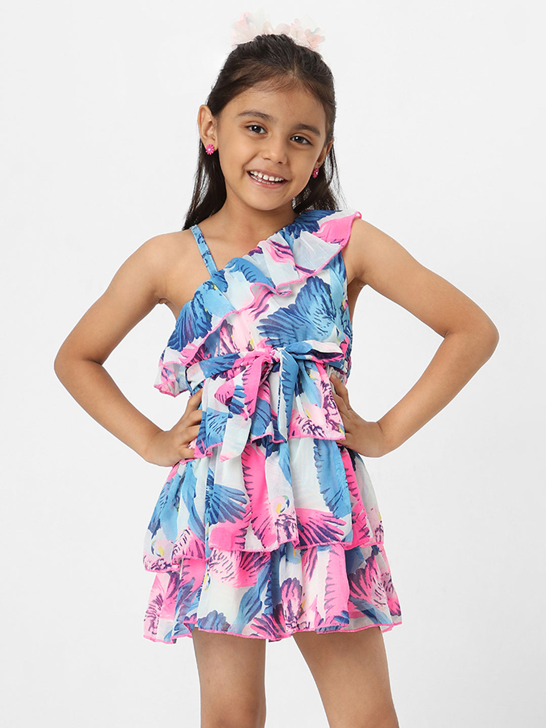 Nautinati Girls' Printed Sleeveless Dress