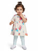 Nautinati Multicolour Printed Top And Leggings Set For Girls
