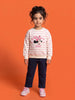 Nautinati Girls Disney Minnie Mouse Oversized Varsity Sweatshirt and Pants Set