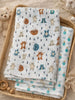 Nautinati Baby Boys' Muslin 100% Cotton Pack of 2 All-over Print Woven Swaddles