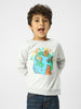 Boys Playful Printed Sweatshirt