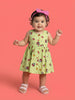 Nautinati Baby Girls' 100% Cotton All-over Disney Minnie Mouse Print & Striped Fit & Flare Dress