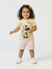 Nautinati Girls' Minnie Mouse Graphic Cotton Top | Half Sleeves | Age 12-18M