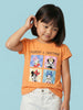 Nautinati Girls' 100% Cotton Crew Neck Disney Minnie Mouse & Friends Printed T-shirt