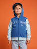 Nautinati Boys Oversized Colourblock Varsity Hoodie with Front Zip
