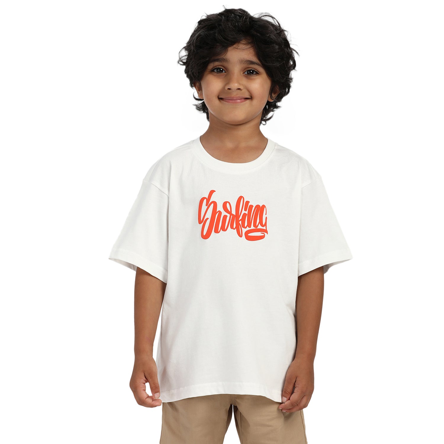 Nautinati Boys' Cotton Surfing Print T-shirt