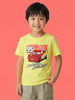 Nautinati Boys' 100% Cotton Crew Neck Disney Cars Placement Print T-shirt