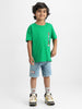 Nautinati Boys' Cotton Marvel Printed T-shirt and Denim Shorts Set for Boys