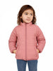 Nautinati Pink Quilted Star Pattern Puffer Jacket for Girls
