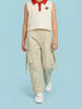 Nautinati Girls' Woven Baggy Fit Printed Parachute Pants with Pocket Details