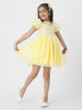 Nautinati Girls' Embellished Dress With Puff Sleeves