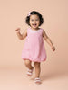 Nautinati Baby Girls' Gingham Print A-line Bubble Dress with Cotton Lining