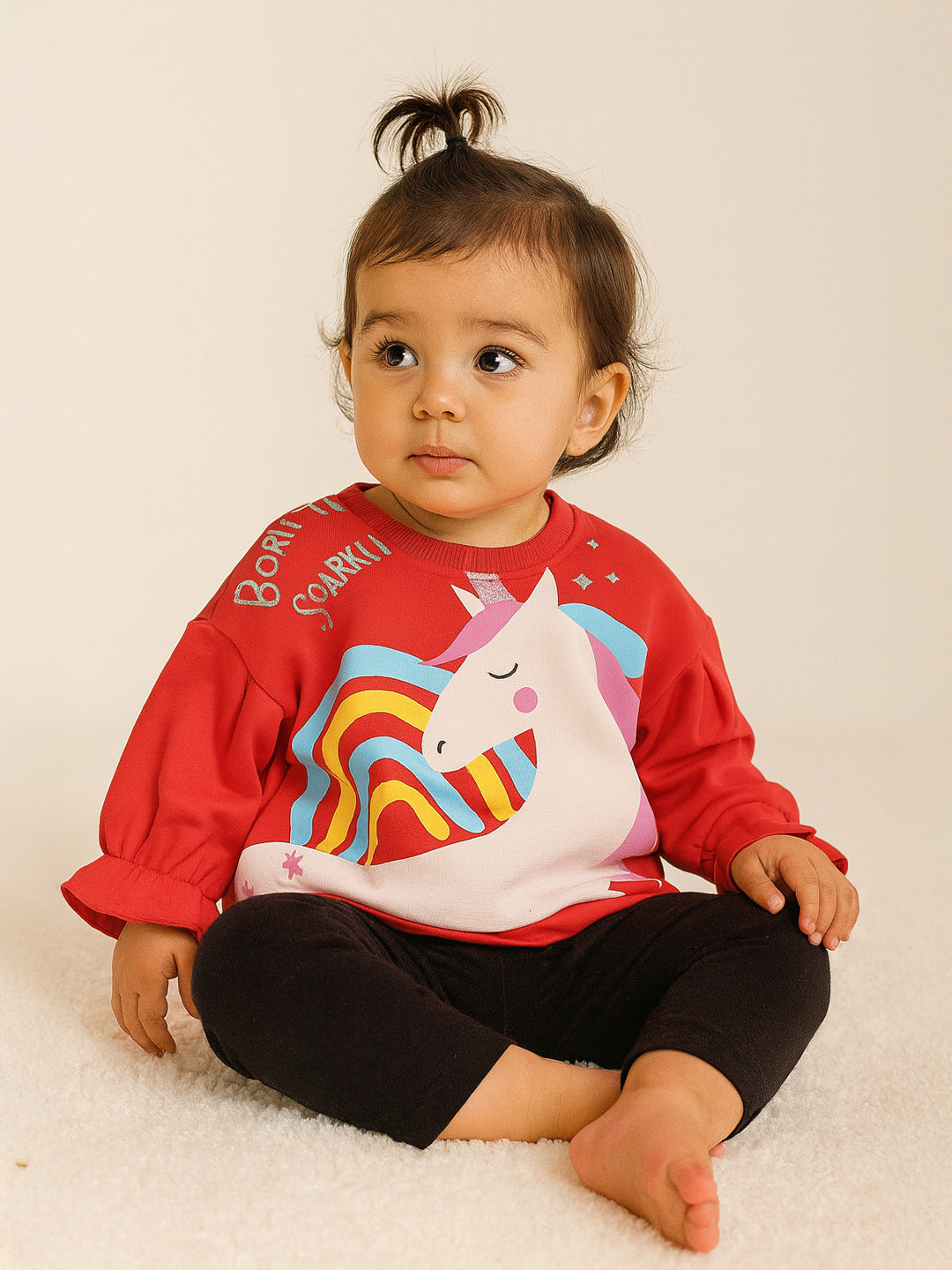 Nautinati Unicorn Graphic Print Sweatshirt for Girls