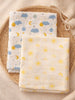 Nautinati Baby Girls' Muslin 100% Cotton Pack of 2 All-over Print Woven Swaddles
