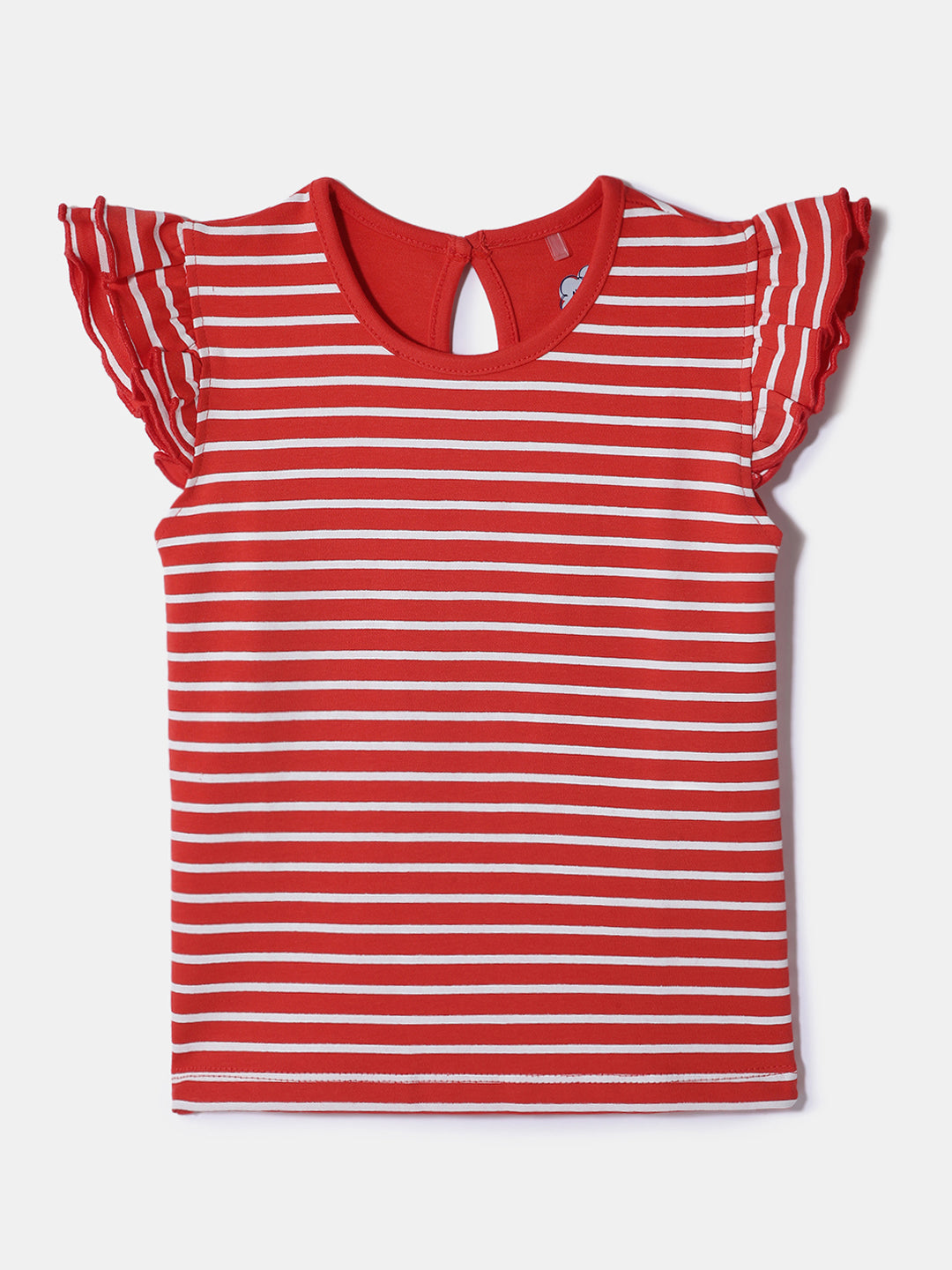 Nautinati Girls' 100% Cotton Printed Tops | Pack of 2 | Age 0 - 2 Years