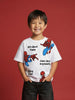 Nautinati Boys' 100% Cotton Disney Spiderman Graphic Oversized Crew Neck T-shirt