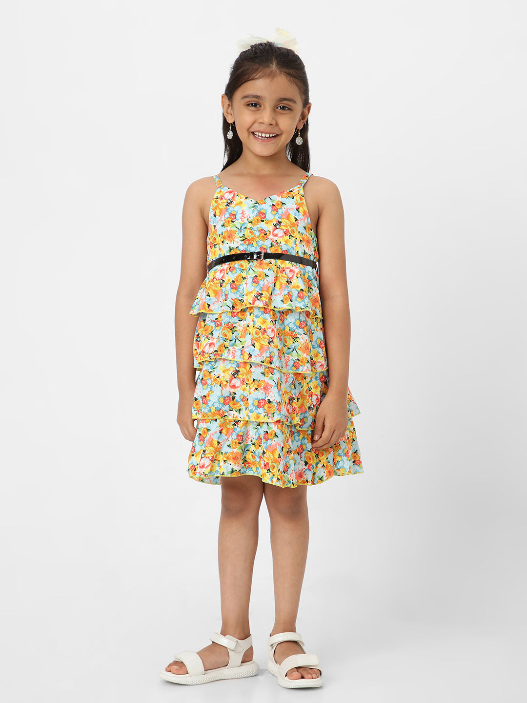 Nautinati Girls' Printed Sleeveless Dress