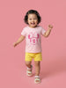 Nautinati Baby Girls Minnie Mouse Printed Regular Fit Round Neck T-shirt and Shorts Set