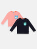 Nautinati Boys' Cotton Printed Pack of 2 T-shirt