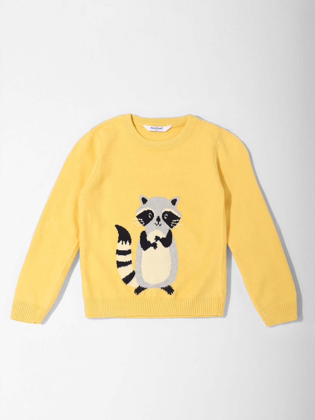 Nautinati Boys' Cute Animal Print Jacquard Knit Sweater