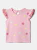 Nautinati Girls' 100% Cotton Printed Tops | Pack of 2 | Age 0 - 2 Years