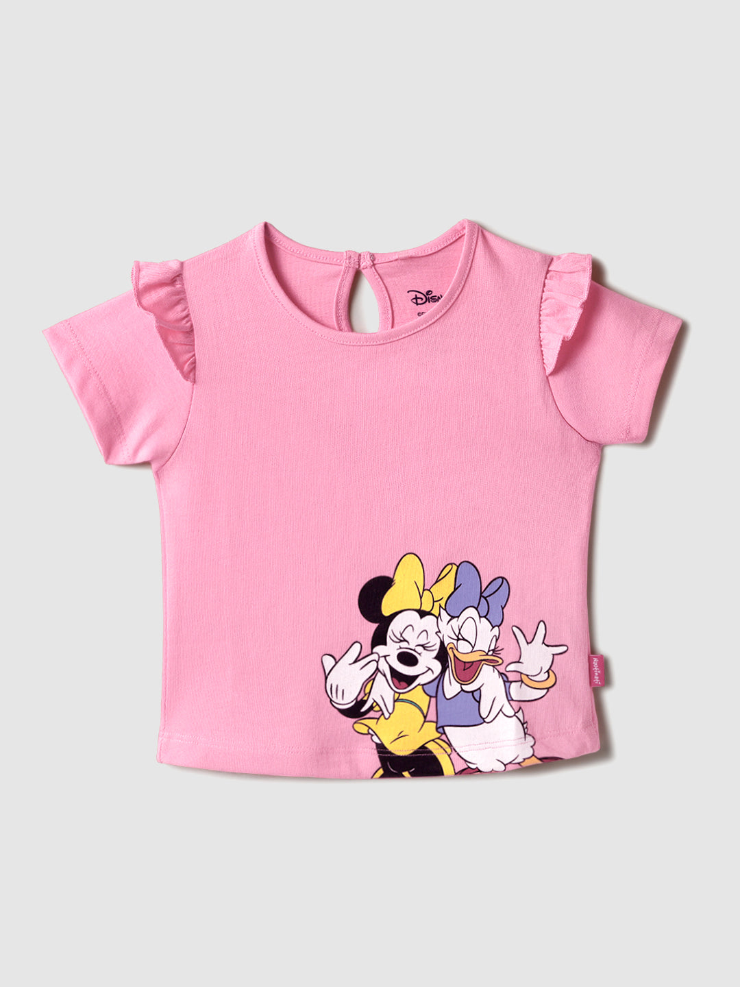 Nautinati Girls' Cotton Minnie Print T-shirt