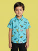 Nautinati Boys' 100% Cotton Racing Graphic Casual Shirt