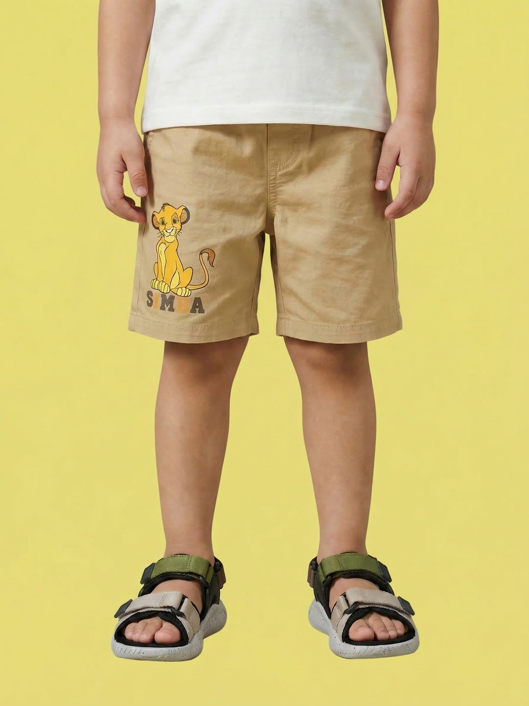 Nautinati Boys’ 100% Cotton Disney Lion King Simba Printed Cargo Shorts