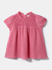 Nautinati Girls' Cotton Shirred Solid Top | Age 0 - 2 Years