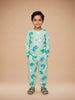 Nautinati Boys Pure Cotton Dinosaur Printed T-shirt with Joggers Night Suit