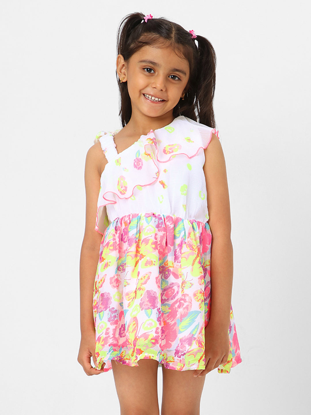 Nautinati Girls' Printed Sleeveless Dress