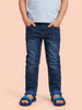 Nautinati Boys Pure Cotton Dark Wash Straight Fit Jeans