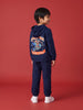 Nautinati Boys Marvel Spider-Man Oversized Varsity Hoodie and Jogger Set