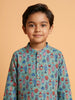 Nautinati Boys' Cotton Festive Kurta and Pyjama Set | Block Print Kurta | Age 2-10 Years (No Return | No Cancellation)