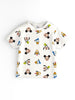 Nautinati White & Blue Mickey Mouse Printed  T-shirt and Shorts Set for Boys