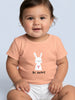 Nautinati Girls' Cotton Bunny Printed Top and Shorts Co-ord Set with Snap Buttons