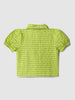 Nautinati Green Gingham Checkered Top for Girls