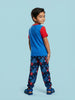 Nautinati Boys' 100% Cotton Marvel Spiderman Printed T-shirt with Joggers nightsuit set